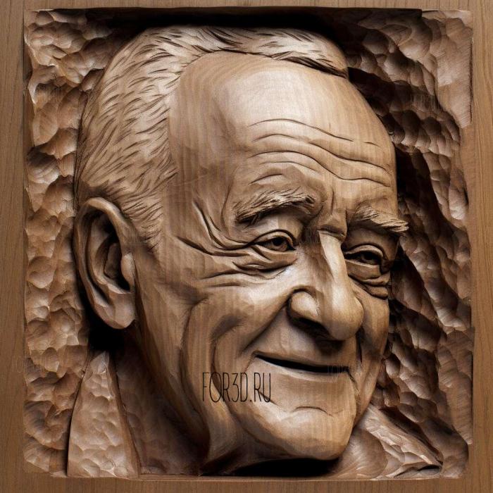 Jack Lemmon 4 stl model for CNC